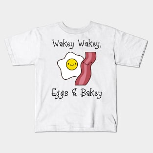 Cute & Funny Bacon and Eggs Kids T-Shirt